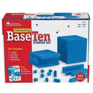 Base Ten Starter Set with Blue Blocks Mathematics Kindergarten - Grade 5